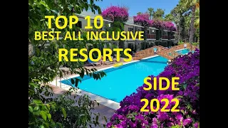 TOP 10 BEST 5 STAR ALL INCLUSIVE RESORTS SIDE TURKEY 2022