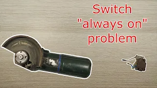 Bosch PWS 500 Angle grinder / Always on problem // Zaglavio prekidač