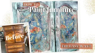 Paint Furniture apply Paint Inlays the Easy Way