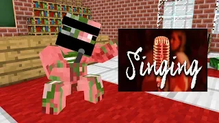 MONSTER SCHOOL : SINGING COMPETITION CHALLENGE - Minecraft Animation