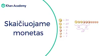 Skaičiuojame monetas | Matavimo vienetai ir diagramos | Matematika