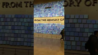 9/11 museum #911memorial “No day shall erase you from the memory of time” #travel #nyc #shorts