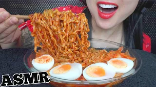 ASMR SPICY NOODLES + PERFECT  EGGS + KIMCHI (EATING SOUNDS) NO TALKING | SAS-ASMR