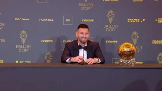 BALLON D'OR | Press conference: Lionel Messi wins record eighth Ballon d’Or after World Cup glory