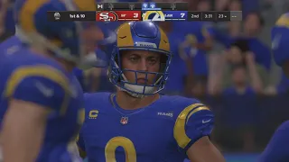 San Francisco 49ers vs. LA Rams 2022 NFC Championship Playoff Simulation on NFL Madden 22 (PS5)