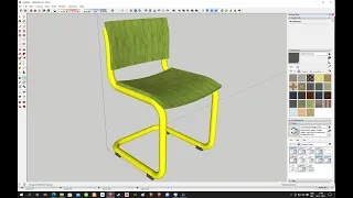 SketchUp Tutorial: How to make a chair in SketchUp