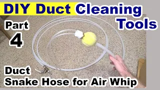 DIY Air Duct Cleaning Tools, part 4 - Skipper Line for Air Whip Duct Cleaning - Air Vent Snake Hose