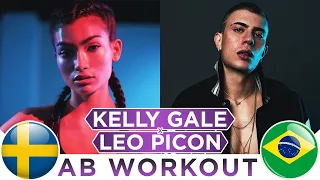 KELLY GALE 🇸🇪 vs. LEO PICON 🇧🇷 ab workout