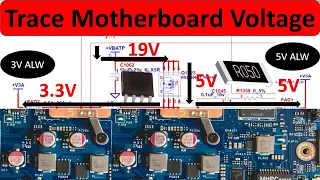 Laptop motherboard repair - Learn to trace voltage on computer motherboards