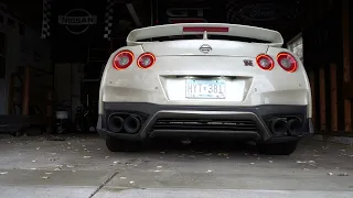 2017 NISSAN GTR COLD START WITH ARMYTRIX EXHAUST!