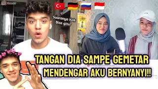 ORANG RUSIA INI KAGET MENDENGAR AKU BERNYANYI DI OME TV