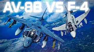 AV-8B Harrier Vs F-4C Phantom II DOGFIGHT | Digital Combat Simulator | DCS |