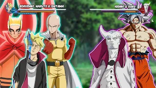 BORUSHIKI, NARUTO BARYON MODE & SAITAMA VS ISSHIKI & GOKU | Xenoverse 2 MOD