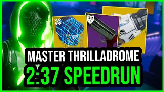 Thrilladrome 2:37 MASTER Lost Sector Speedrun Arc Hunter Destiny 2