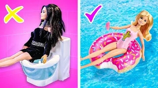 Rich vs Poor Doll Gadgets and Hacks | Doll Dreamhouse Built from Trash by Yippee!