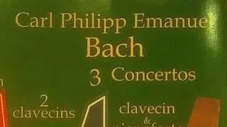 CPE BACH Concerto for harpsichord Wq. 27 (H 433) - Siciliana