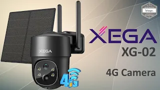 Xega XG-02 Camera - 3G 4G LTE Solar Security Camera with Sim Card - Ubox App - Android & iOS