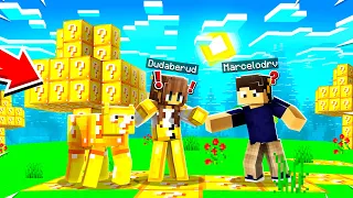 Minecraft MAS tudo que TOCAMOS vira LUCKY BLOCK!