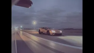 2020 Tesla Model 3 LR with Acceleration Boost vs 2018 Lamborghini Huracán Performante, 1/4 mile race