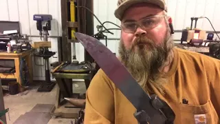 Forging a basic hunting knife