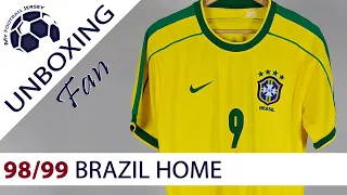 Brazil Home Retro Jersey 98/99 Ronaldo (JJSport24) Fan Version Unboxing Review