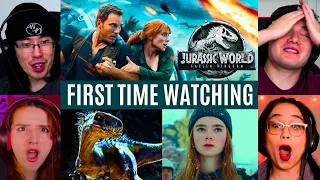 REACTING to *Jurassic World 2: Fallen Kingdom* THAT'S HOW IT ENDS?? (First Time Watching)