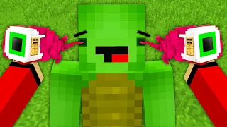 JJ Build SECRET HOUSE INSIDE A Mikey EYES in Minecraft Challenge (Maizen Mizen Mazien) Parody