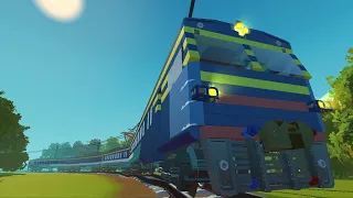 Scrap Mechanic-Slavic train with hardbass