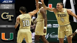 Georgia Tech vs. Miami Condensed Game | 2020-21 ACC Men's Basketball