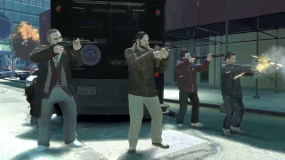 Russian Mob Attacks the LCPD Headquarters! - GTA 4 NPC Wars 40