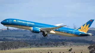 GLORIOUS Vietnam Airlines 787-9 DREAMLINER Takeoff from Melbourne Airport