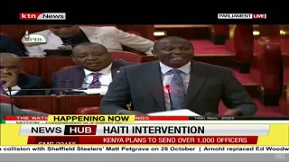 National Assembly approves the deployment of Kenyan police officers to Haiti