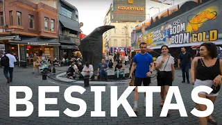 Istanbul Beşiktaş Walking Tour 4K 60fps Besiktas TURKEY