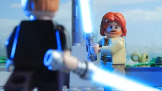 Anakin VS Obi Wan in lego (from the Obi Wan Kenobi series)