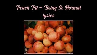 Peach Pit - Being So Normal (lyrics)