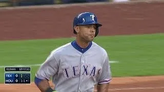 Rios smashes a solo shot to left field