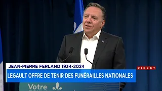 Jean-Pierre Ferland aura des funérailles nationales si sa famille le souhaite - reportage