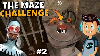 Evil nun broken Mask (MAZE) challenge evil nun mask challenge 🎭 | AD bro gameplay #2