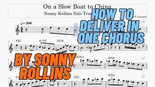 Sonny Rollins  - On a Slow Boat to China Solo Transcription