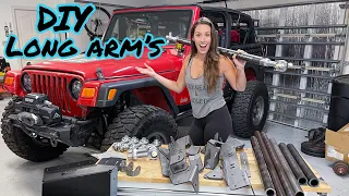 Installing DIY Long Arms on My Jeep Wrangler!