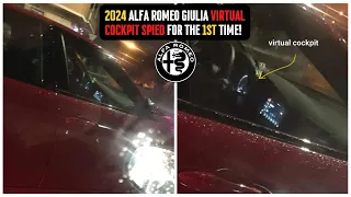 2024 Alfa Romeo Giulia Interior Spied With Fully Digital Dash and New Infotainment