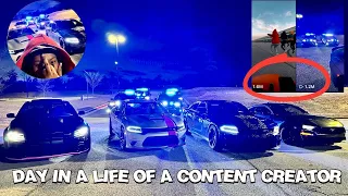 DAY IN A LIFE OF A CONTENT CREATOR | how to make viral reels, police blocking us in 😦