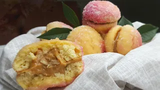 НЕВЕРОЯТНО ПРОСТОЕ ПИРОЖНОЕ "ПЕРСИКИ" родом из детства 🍑🍑🍑 Peach cake recipe