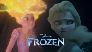 Rapunzel and Elsa save Queen Anna and Jack | Frozen 3 [JELSA Fanmade Scene]