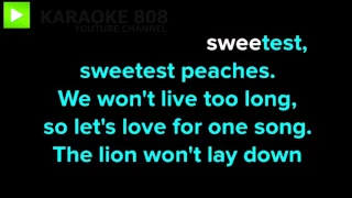 Peaches ~ In The Valley Below Karaoke Version ~ Karaoke 808