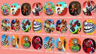 Beach Buggy Racing,Stick War 3,Skibydi Merge Toilet,Miraculous Life,Skibidi War Toilets,...