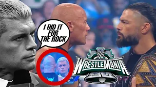 REAL REASON CODY RHODES STEPPED ASIDE FOR THE ROCK TO FACE ROMAN REIGNS AT WRESTLEMANIA!