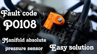 FIX P0108 FAULT CODE Manifold absolute pressure sensor honda.