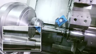 Cut Demo Hyundai Wia L400C CNC Turning Center with 12" Chuck