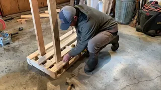 Making a Cheap DIY Firewood Rack Out of a Pallet